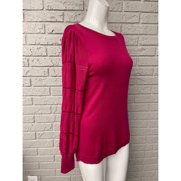 Blu Dahlia Women Long Sleeve Twisted Split Back Design Sweater Tunic Size M - Picture 9 of 13